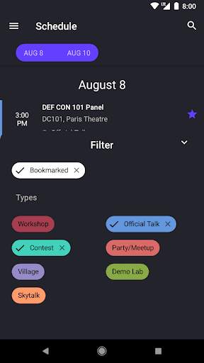 DEF CON Schedule App - Hacker Tracker screenshot 2
