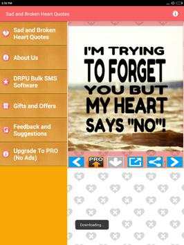Sad Broken Heart Photos Quotes screenshot 10