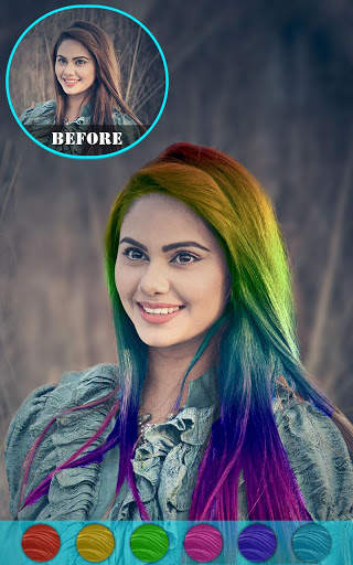 Cabina di cambia colore dei capelli screenshot 11