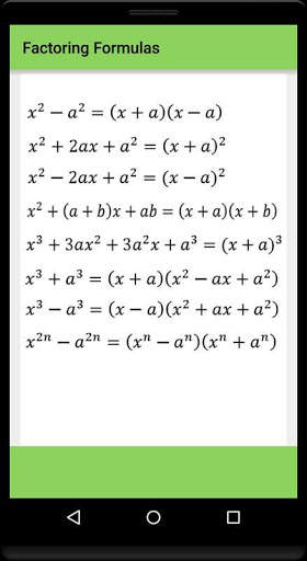 Algebra Formula Solve My Math For Kids screenshot 1