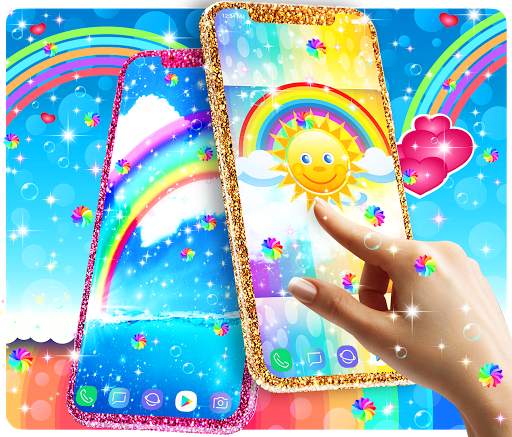 Rainbow live wallpaper screenshot 1