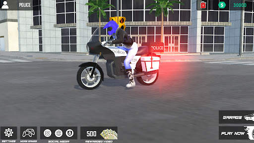 Police Motorcycle Drive Sim screenshot 2