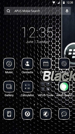 Black berry theme for APUS screenshot 1