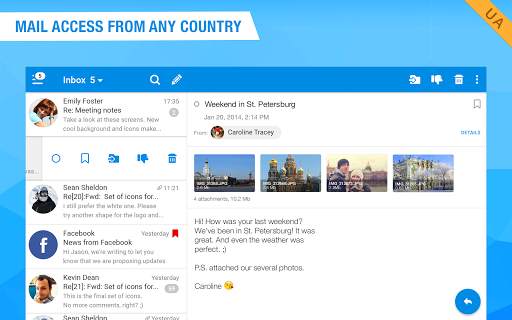Mail.Ru for UA – Email for Hotmail, Outlook & i.ua screenshot 2