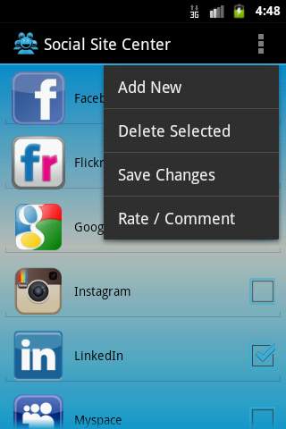 Social Sites Center (Hub) screenshot 6