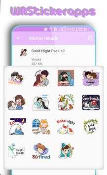WAStickerApps: Good Night Stickers screenshot 5