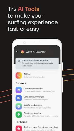Wave - AI Browser with GPT screenshot 4