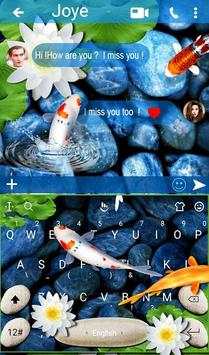 Live 3D Koi Fish Keyboard Theme screenshot 2