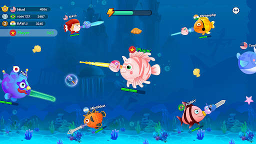 Shark vs Fish .io-Hungry World screenshot 6