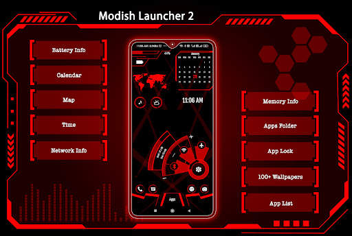 Modish Launcher 2 - App lock, Hide App screenshot 1