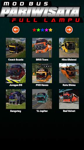 Mod Bus Pariwisata Full Lampu screenshot 3