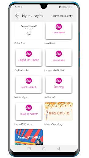 Love Fonts for Huawei Phones screenshot 2