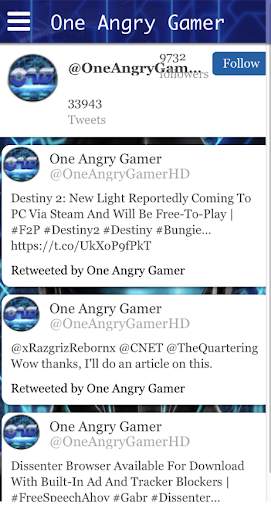 One Angry Gamer Mobile App screenshot 2