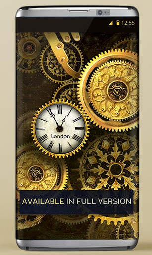 FREE Gold Clock Live Wallpaper screenshot 6