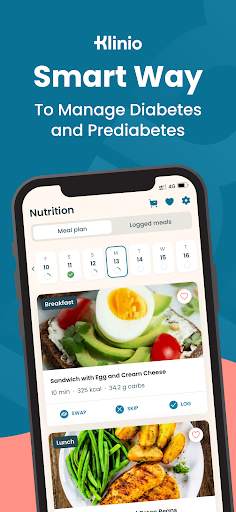 Klinio: Diabetic meal plan screenshot 1