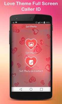 Photo Caller ID Love Theme 6 تصوير الشاشة