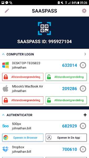 SAASPASS | Authenticator 2FA screenshot 2