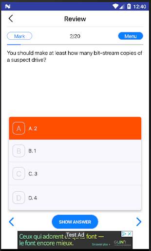 Computer Hacking Forensic Investigator exams screenshot 7