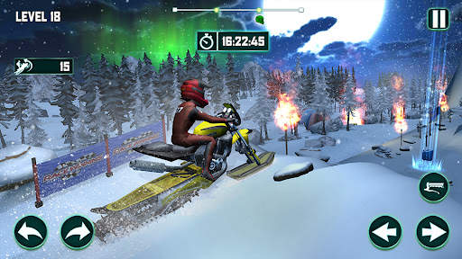 Snow Mountain Bike Stunts Game screenshot 2