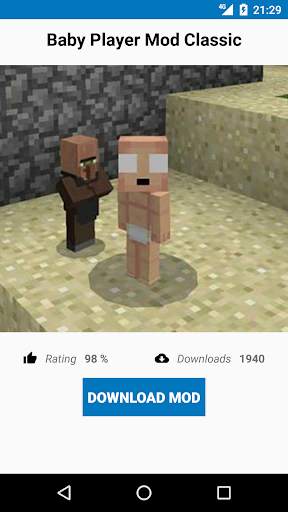 Baby Player Mod for MCPE screenshot 2