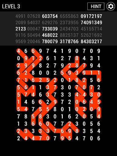 Number Search - Snake 7 تصوير الشاشة