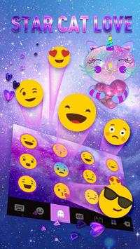 Purple Diamond Cat Keyboard Theme 3 تصوير الشاشة