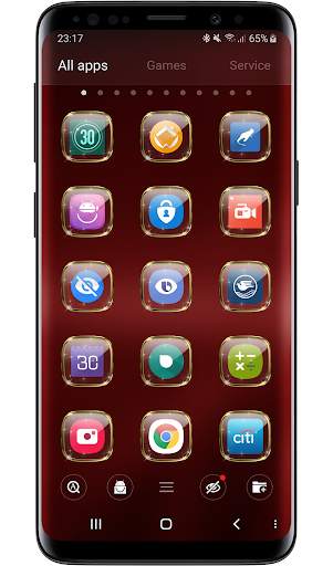 Launcher Theme - Gold Glass Transparent Icons Pack screenshot 4