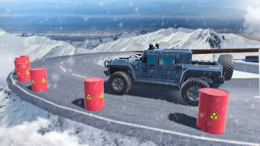 Impossible Police Hummer Car Tracks 3D screenshot 6