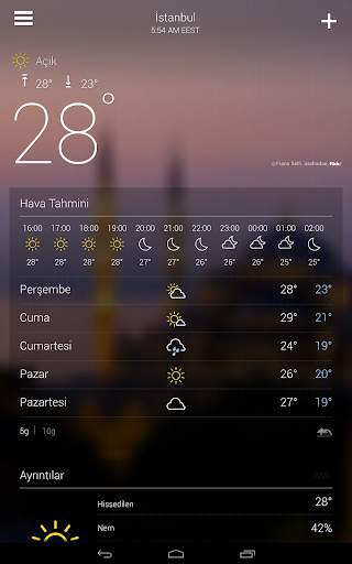 Yahoo Hava Durumu screenshot 18