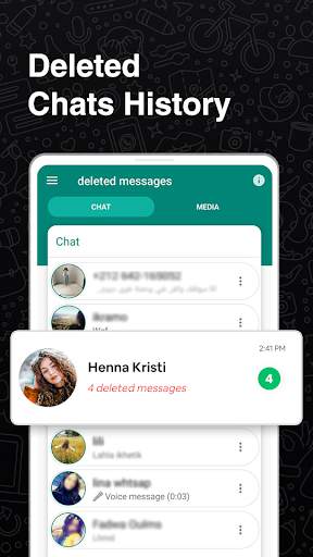Recover Deleted Messages - Message Recovery for WA screenshot 1
