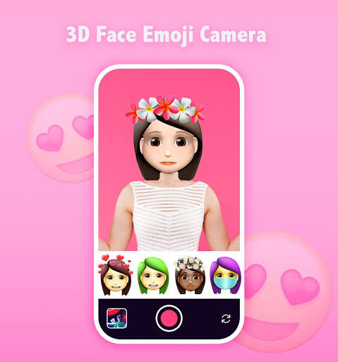 3D Face Emoji Camera - Sweet Snap Cat screenshot 2