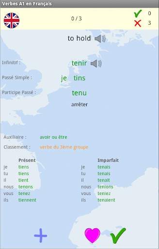 Hangman French basic Verbs screenshot 3