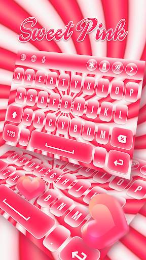 Sweet Pink Keyboard screenshot 3
