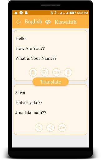 Swahili - English Translator Mtafsiri wa Kiswahili screenshot 1