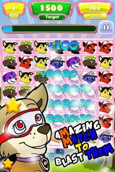 Candy Match Paw Puppy Patrol screenshot 2
