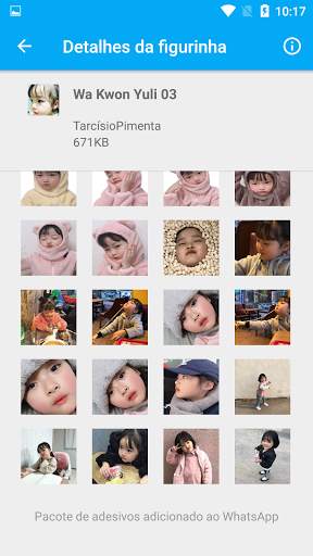 Cute stickers Korean Wa Kwon Yuli stickers screenshot 1