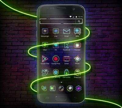 Neon Lights Shining Launcher screenshot 2