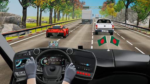 Racing in Bus - Bus Games screenshot 1