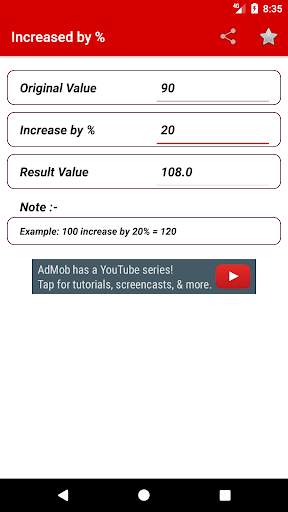 Percentage Calculator 2018 screenshot 4