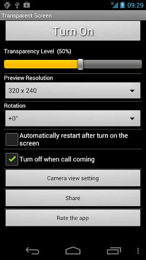 Transparent Screen screenshot 1