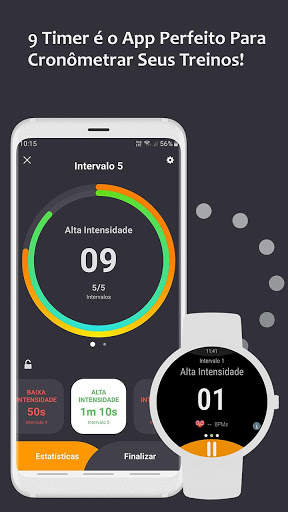 9 Timer - Cronômetro para Treinos screenshot 1