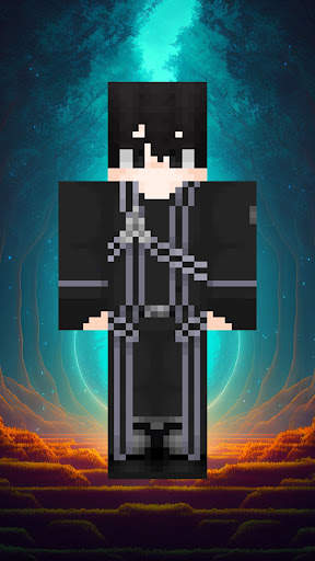 Black Skin for Minecraft screenshot 8