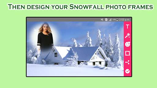 Snowfall Photo Frames screenshot 2