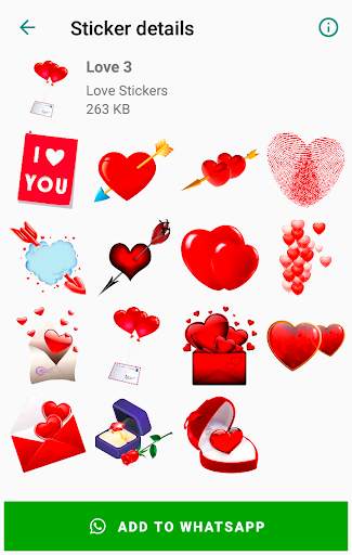Love Sticker Memojis for WhatsApp - WAStickerApps screenshot 3