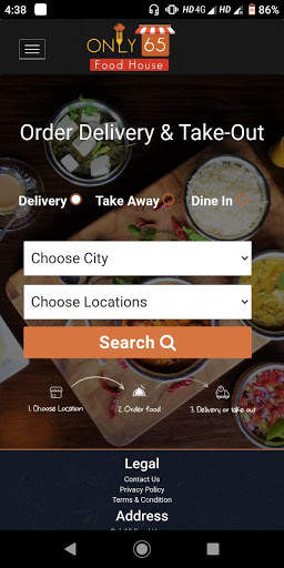 Only65 Food App screenshot 1
