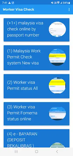 Visa Check RTK Online inquiry screenshot 2