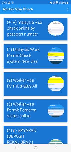 Visa Check RTK Online inquiry screenshot 2