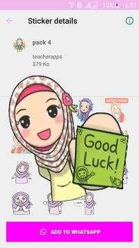 Best Hijab Islamic stickers for WhatsApp screenshot 4