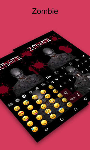Zombie Live Keyboard Theme screenshot 2