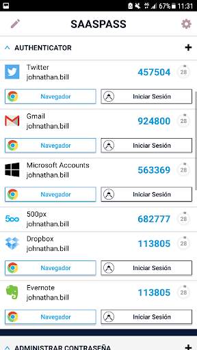 SAASPASS Autenticador Administ screenshot 3
